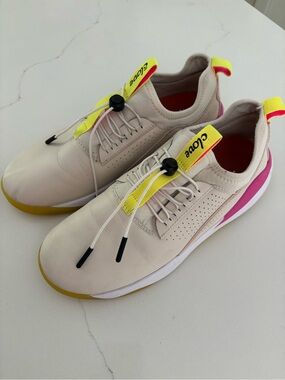 Clove Womens Size 10.5 Lemonade Comfort Shoes Healthcare Nursing Pink Yellow
